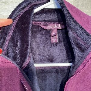 Long Tall Sally Fleece Purple Jacket 